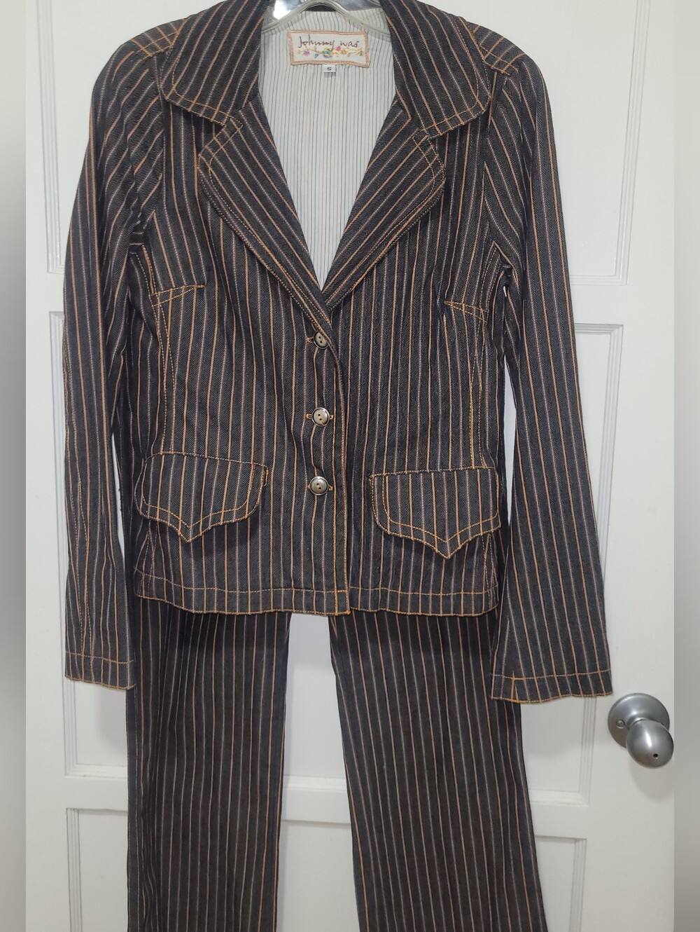 Johnny Was Vintage Y2k 2pc Suit, Paper Tag, Vey Rare Tailored Suit, Sz S/6